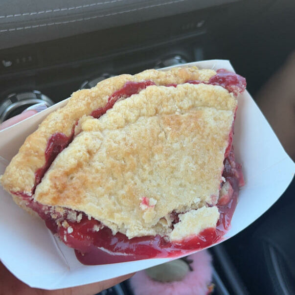 A piece of pie from Manna bakery