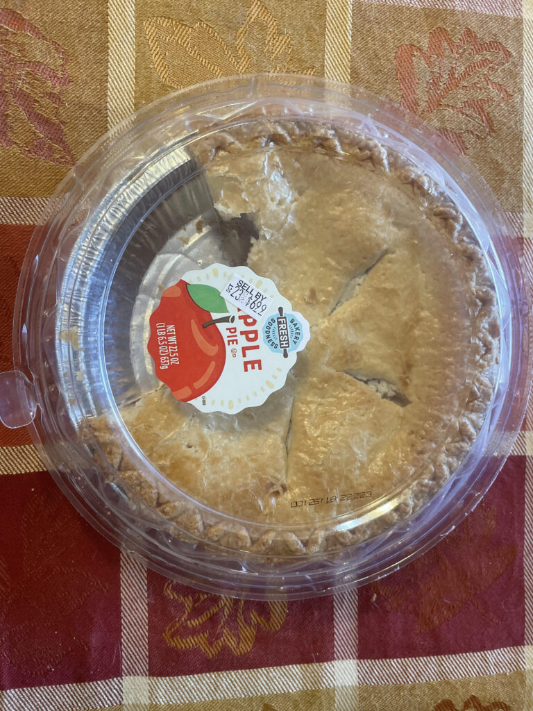 An apple pie from King Soopers